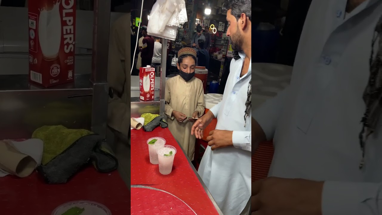 Lemon soda making in a traditional way! 