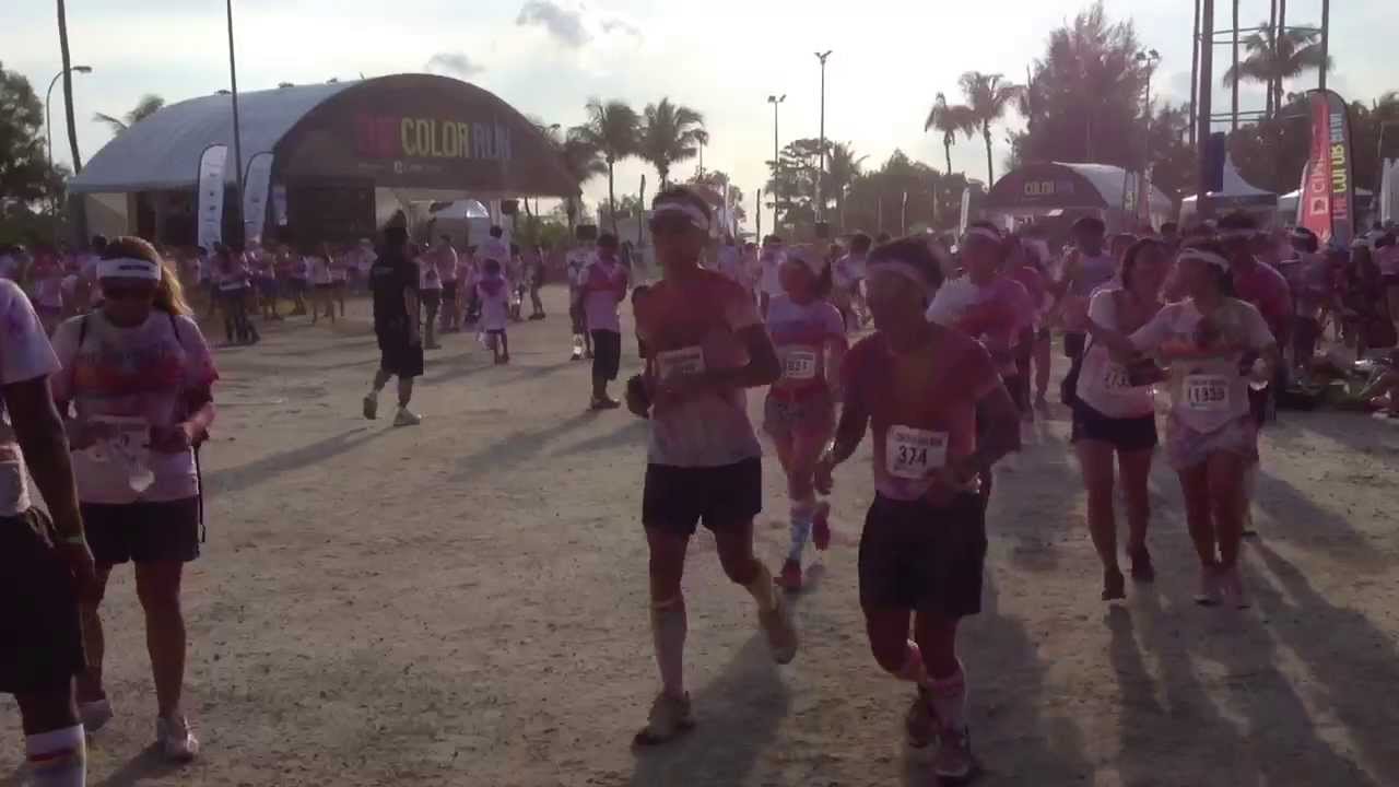 The Color Run 2013 at Sentosa Singapore.