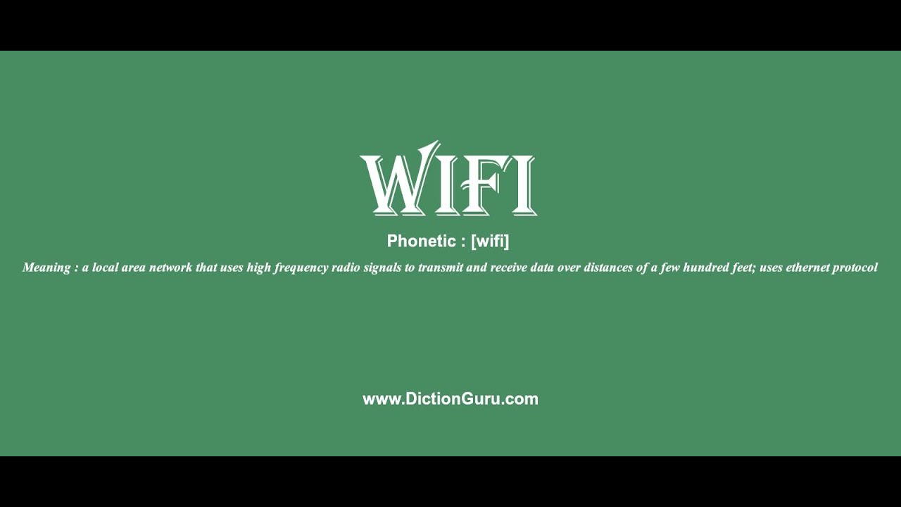 wifi How to pronounce wifi with and Examples YouTube