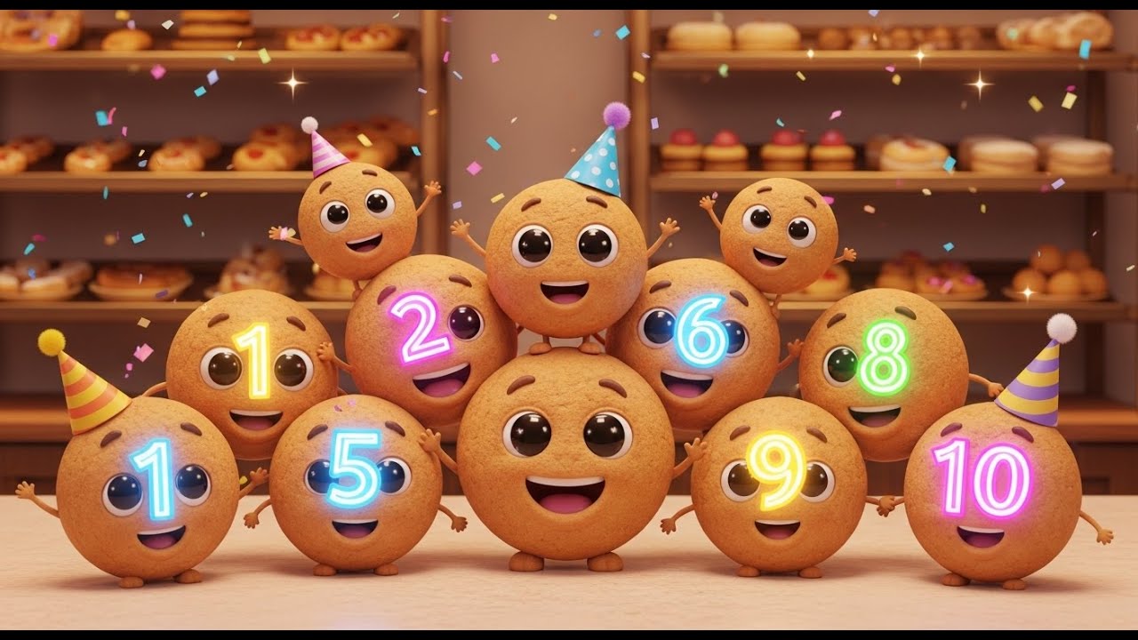 Counting Cookies from 1 to 10 🍪😋 | Counting Song for Kids | Learn Numbers 1 to 10
