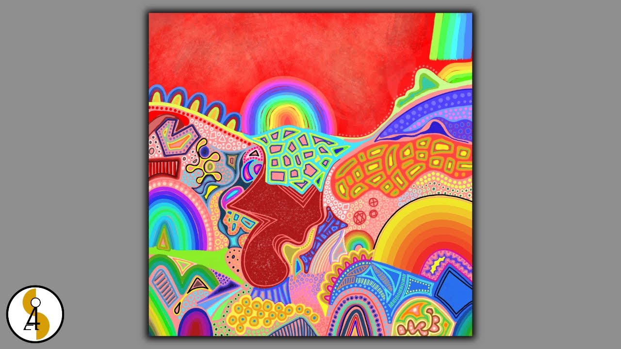 Abstract Painting For Beginners / Rainbows / Abstract Art / Procreate