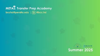 SU25 METAS - Transfer 101