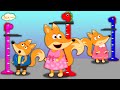 The Fox Family and friends little baby wants to be taller - cartoon for kids adventures #904