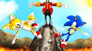 Gta 5 Water Ragdolls Sonic, Tails & Doctor Eggman Jumpsfails Funny Moments