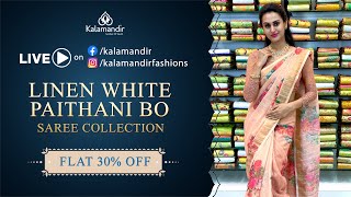 Lenin with Paithani Border Sarees   FLAT 30% OFF For 24HRS Only |  Kalamandir Sarees LIVE screenshot 1