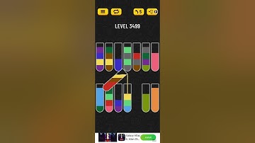 water sort puzzle level 3499