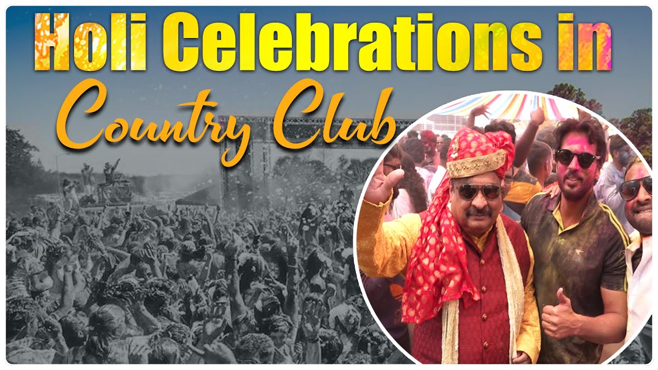 Holi Celebrations @ Country Club || Holi Celebrations 2022 || Hybiz tv