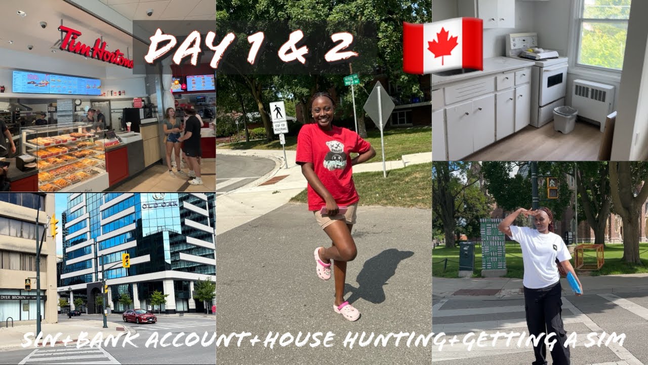 FIRST DAY IN CANADA🇨🇦| THINGS TO DO ON YOUR FIRST DAY IN CANADA | SIN, BANK ACCOUNT, HOUSE HUNTING