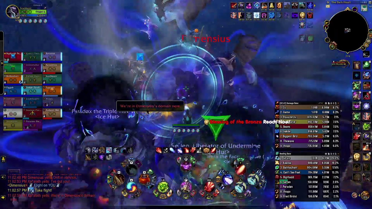 RWL Controller Mythic Dimensius With Ice Hut! 7/8m Evoker! Best pull 10% Race to World Last!