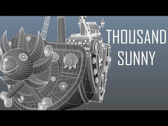 3D Thousand Sunny - One Piece by DSZarts 3D model