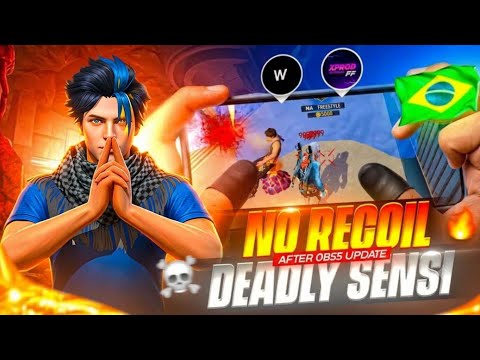 OB55 Update Deadly Sensi 🤯 | No Recoil ❌ 💯 Working 📈 | For All Devices 📱 Best Sensi 🔥 | VIP444