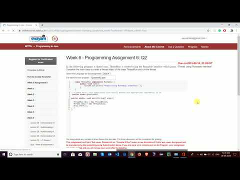 NPTEL Programming In Java Week 6 Assignment Solution