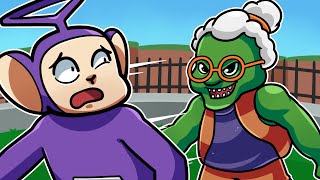 ESCAPE FROM ANGRY GRANNY | Tinky Winky Plays: Roblox ANGRY GRANNY