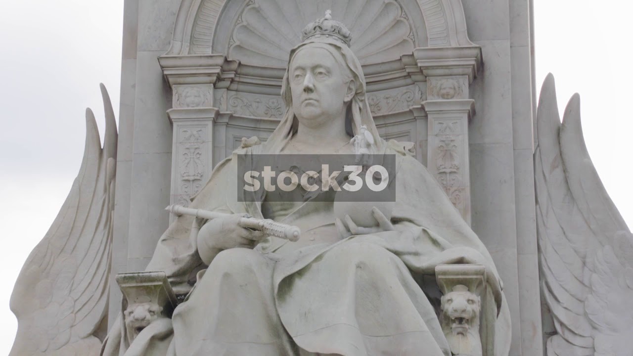 The Victoria Memorial Statue At Buckingham Palace In London, UK