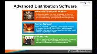 Advanced Distribution Software - Microsoft Dynamics®  AX Solution