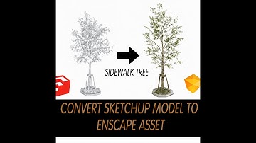 Convert sidewalk tree SketchUp Model to Enscape Asset