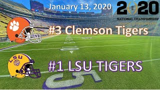 1\/13\/20 - CFP National Championship - #3 Clemson vs #1 LSU