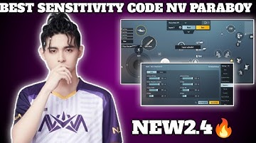 BEST SENSITIVITY CODE BGMI/PUBG NOVA PARABOY SENSITIVITY SETTINGS// NOVA PARABOY CONTROL CODE