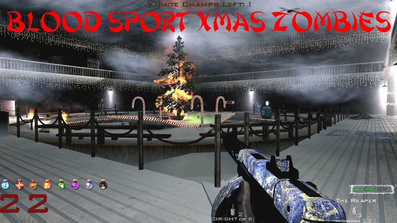 Cod WaW Custom Zombies Blood Sport Xmas - Slow-Mo Insta Kill - YouTube