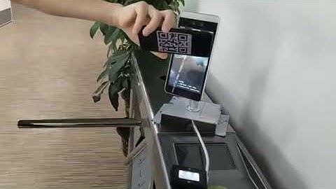 RA08 + Barcode scanner for turnstile door access management
