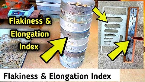 Combind Flakiness and Elongation index of Coarse Aggregate Complete Video in Hindi || as Per Is Code