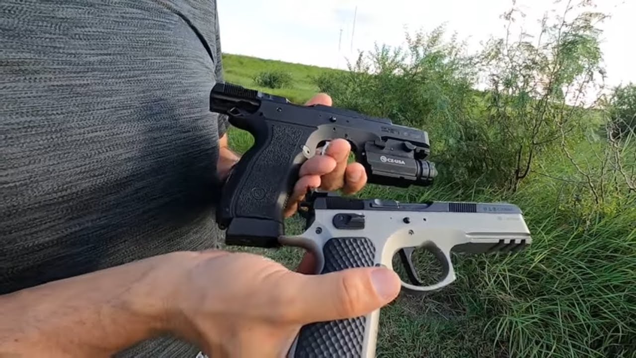 Cambiando el cuerpo de acero por plastico un Review de una Cz 75 Sp01 Phantom en español