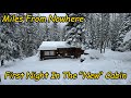 Surviving a winter storm offgrid cabin preparation join us for the first night in our new cabin