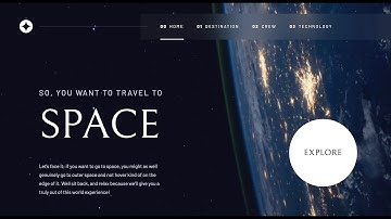Space Website with ReactJS- A Frontend Mentor Challenge