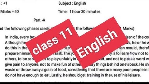 English Class 11 sample paper September #pseb #solved #samplepaper #cbse #class11