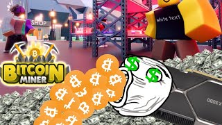 "This Roblox Game Pays in BITCOIN?! | Bitcoin Miner Gameplay screenshot 3