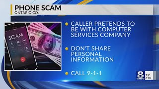 Phone scam in Ontario County
