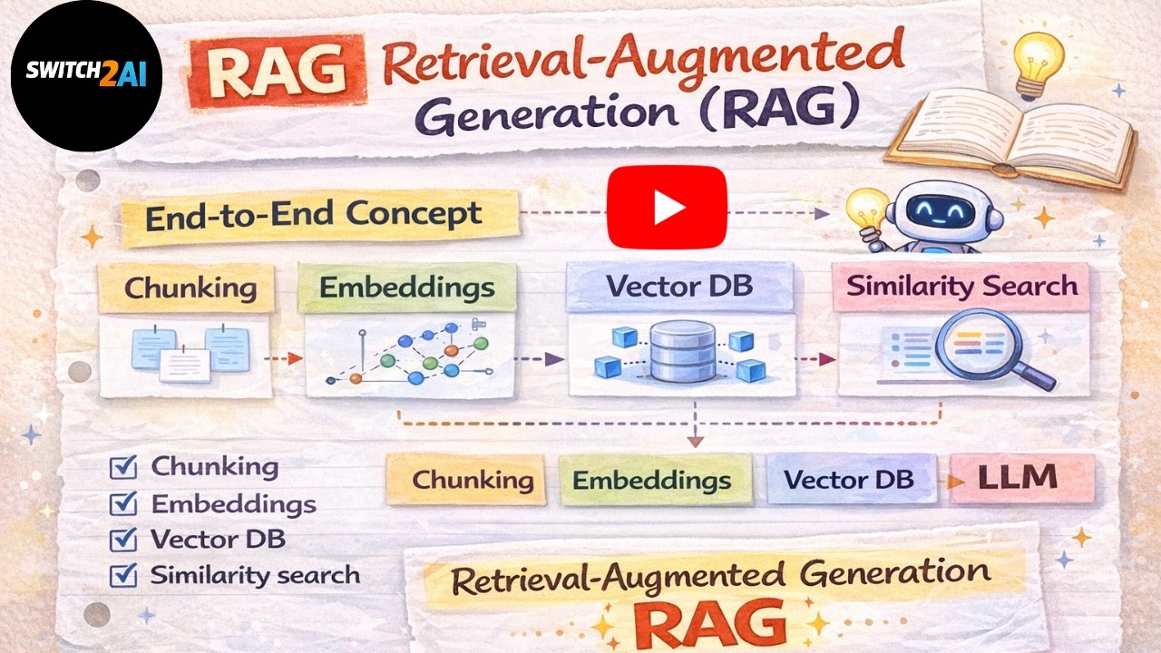 RAG End to End Explained with LangChain | Vector Databases | Agentic AI ...