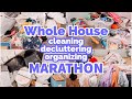 WHOLE HOUSE CLEANING DECLUTTERING AND ORGANIZING MARATHON // OVER 3 HOURS OF CLEANING MOTIVATION