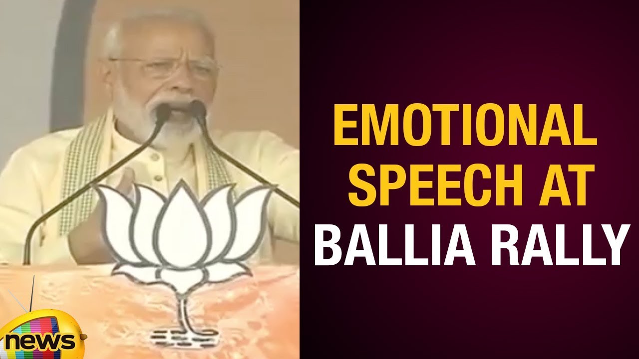 PM Modi Emotional Speech At Ballia Rally | Narendra Modi Election ...