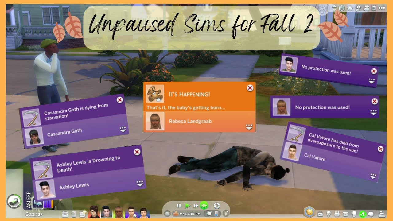 Unpaused Sims for Fall 2 | The Sims 4 - YouTube