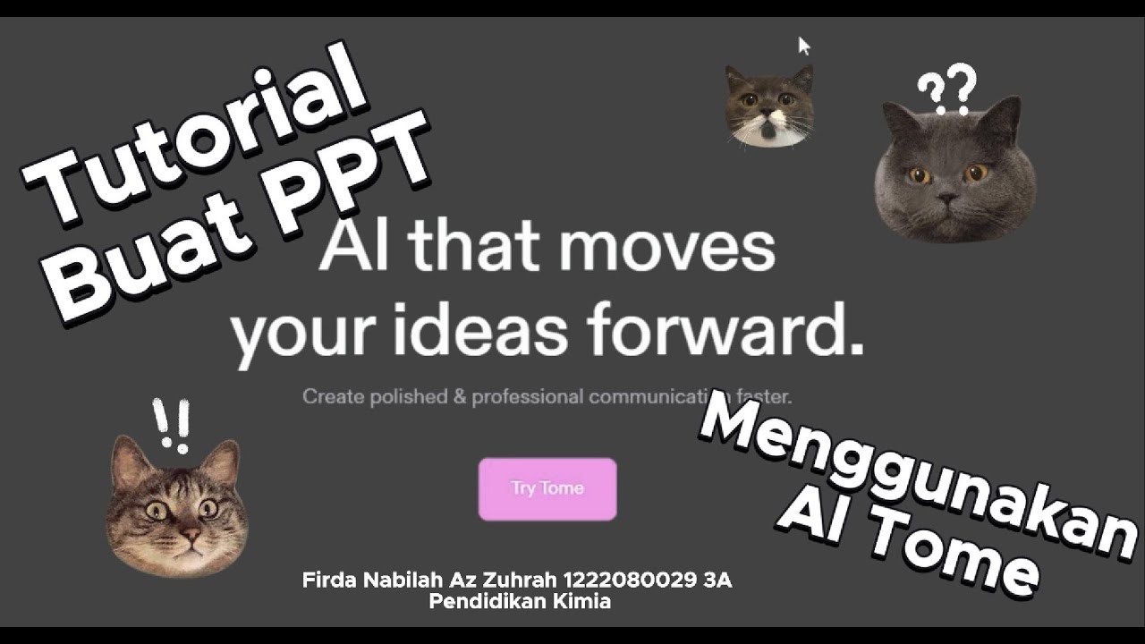 Tutorial Membuat Powerpoint Dengan Bantuan AI (Tome App) Firda Nabilah Az Zuhrah_1222080029_3A