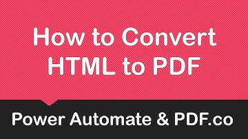 How to Convert HTML to PDF with PDF.co Connector for Power Automate Cloud