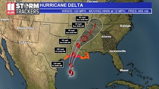 Tracking Hurricane Delta: Forecast track, models, expected rain