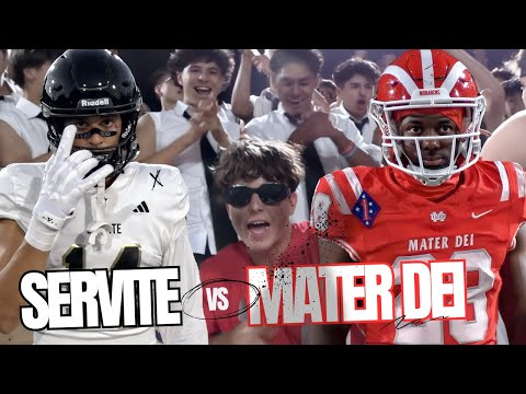 😱 Mater Dei vs Servite | STORIED RIVALRY!! Trinity League Clash With Everything on the Line 🔥