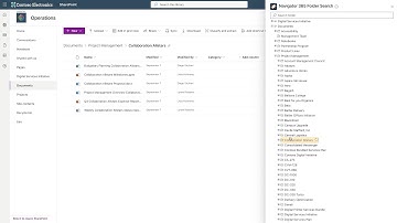 Folder Search Document Library Extension in Navigator 365