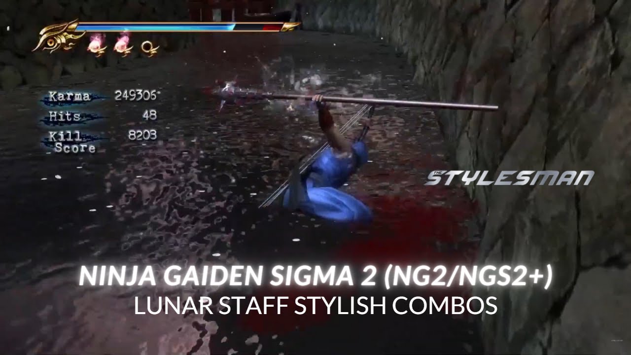 Ninja Gaiden Sigma 2 (NG2/NGS2+) - Lunar Staff Stylish Combos