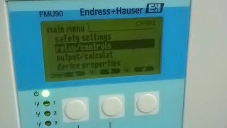 Relay Configuration of FMU 90 Ultrasonic level Transmitter