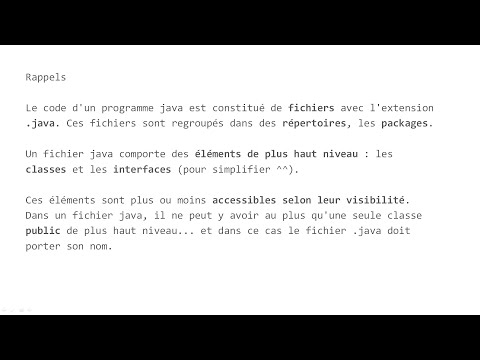 Certification JAVA - J1 - Généralités
