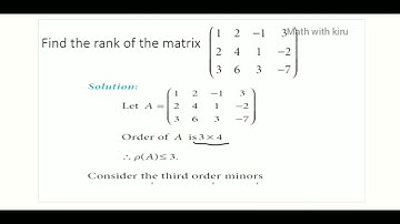 12th Business maths -chapter 1 -Rank of the matrix by echelon method