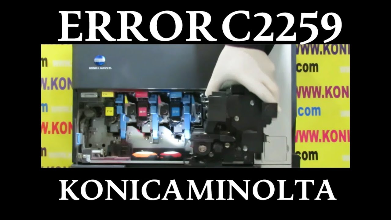ERROR C2259  konica minolta