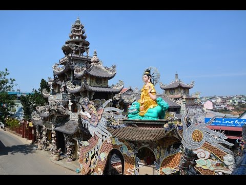 Video Линь Фуок - храм из стекла. Далат, Вьетнам. Linh Phuoc... - youtube