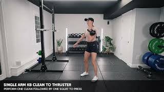Single Arm KB Clean to Thruster