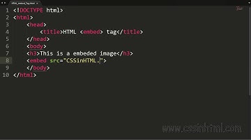 HTML embed Tag