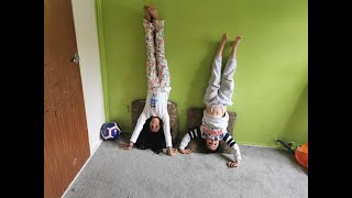 Kids Doing Hand Stand Challenge For 10 Second