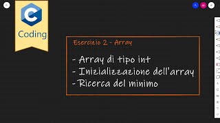Linguaggio C - Es 2 array